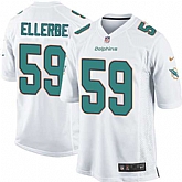 Nike Men & Women & Youth Dolphins #59 Ellerbe White Team Color Game Jersey,baseball caps,new era cap wholesale,wholesale hats